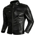 2025 New Top Layer Cowhide Leather Jacket Men Black Stand Collar Short Genuine Leather Coat High Quality Motorcycle Jackets