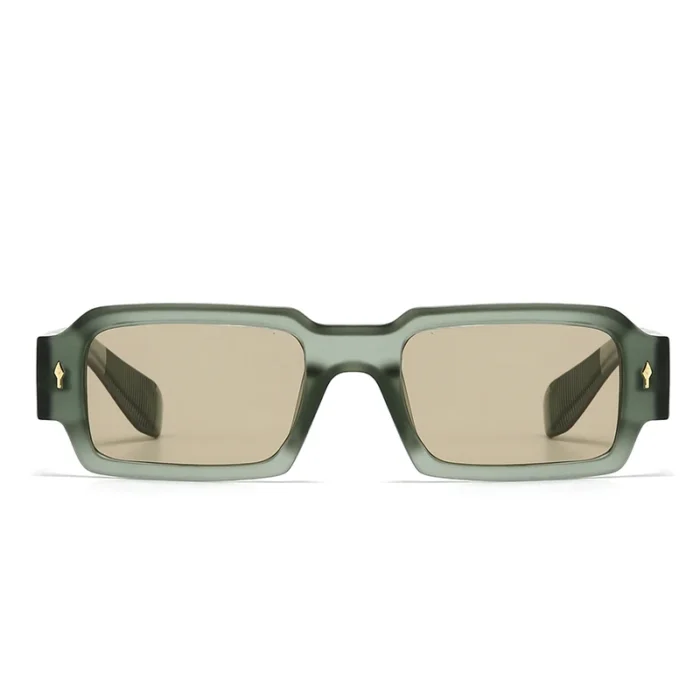 Foreign Trade Cross-Border Popular Sunglasses with Rice Nails European and American Street Photography Ins Popular Model Square - Image 1