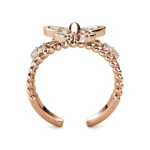 Daisini Butterfly Animal Open Rings Embellished with Swarovski Crystals Quality Brass Jewelry for Women Fashion Accessories - Image 4
