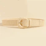 100cm New Retro Women Summer Pin Buckle Belts Fashion Female Braided Wide Belts Designer Woven Elastic PP Straw Girls Waistband - Image 5