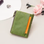 CONTACT'S Genuine Leather Wallets for Women Short Bifold Fashion Women's Purses Card Holder Coin Purse Money Clip Women's Wallet - Image 2
