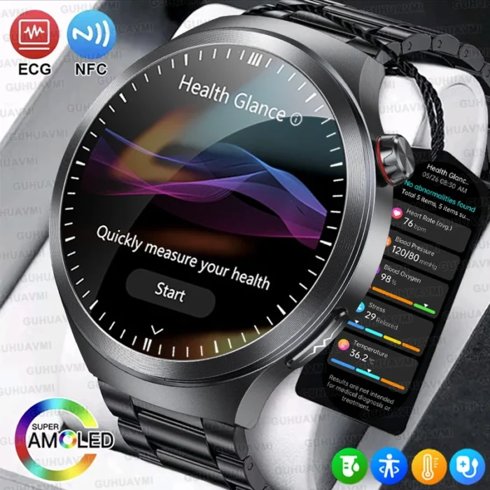 2025 New For XIAOMI Health Trackr Uric Acid Blood lipids Smart Watch Blood Pressure ECG+PPG Clock Body Analysis Smartwatchs Men - Image 1