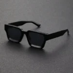 1PC Unisex Plastic Fashion Square Frame Sunglasses For Street Photography And Beach Trips Driving Accessories