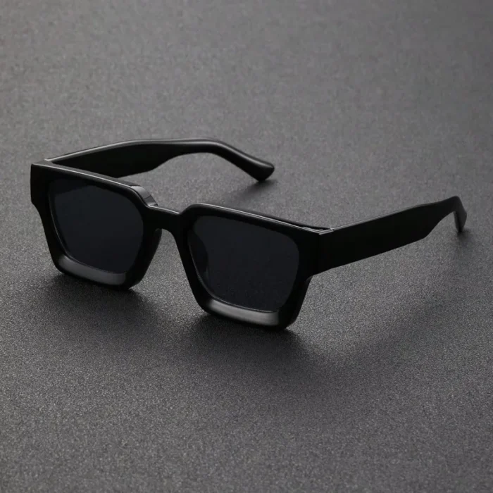 1PC Unisex Plastic Fashion Square Frame Sunglasses For Street Photography And Beach Trips Driving Accessories - Image 1