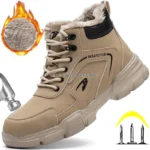 Safety Protective Boots Work Safety Shoes Men Winter Safety Boots Anti-puncture Work Shoes Steel Toe Work Boots Indestructible - Image 2
