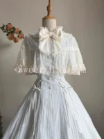 French Elegant Sweet Lolita Dress Women Bow Lace Patchwork Princess Party Dresses New Slim Fashion Hepburn Clothing Summer 2025 - Image 3