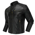 2023 New Motorcycle Causal Vintage Leather Coat Men Autumn Outfit Fashion Biker Pocket Design Top Layer Cow Leather Jacket - Image 5