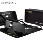 AOWEAR Men's Aviation Sunglasses Men Polarized Mirror Sunglass for Man HD Driving Pilot Sun Glasses lunettes de soleil homme - Image 2