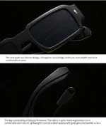 Foreign Trade Cross-Border Popular Sunglasses with Rice Nails European and American Street Photography Ins Popular Model Square - Image 6