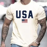 Men's Vintage Cotton T-Shirt American Personality Route 66 Designed Short Sleeved Women Tees Casual Plus S-XLSize Men Harajuku
