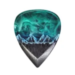 Epoxy Resin Guitar Picks Northern Lights Necklace Guitar Pick Plectrums Creative Pendant Gifts for Music Lovers Men Women - Image 3