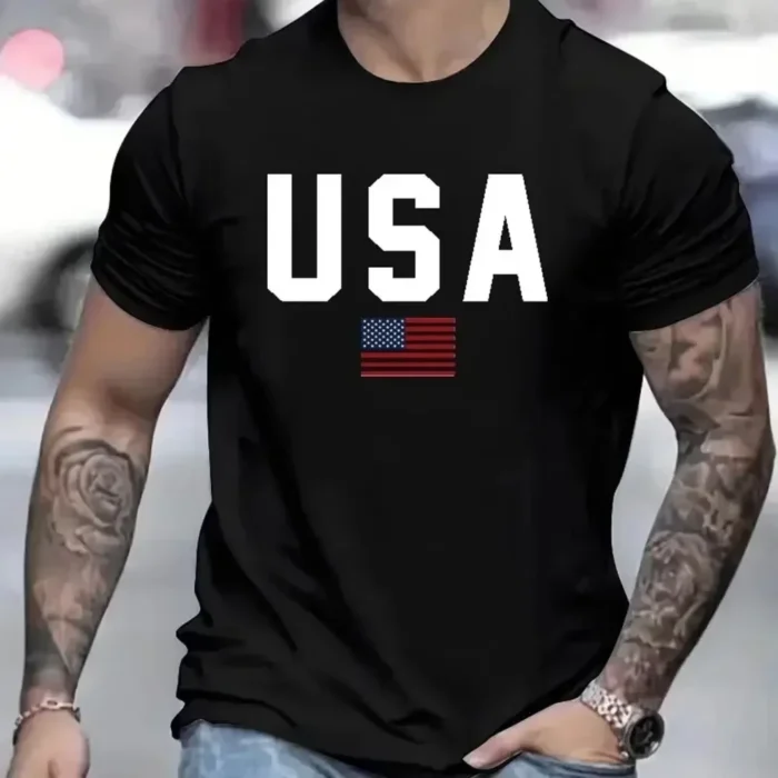 Men's Vintage Cotton T-Shirt American Personality Route 66 Designed Short Sleeved Women Tees Casual Plus S-XLSize Men Harajuku - Image 2