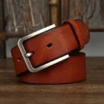 3.8CM Genuine Leather For Men's High Quality Buckle Jeans Cowskin Casual Belts Business Cowboy Waistband Male Fashion Designer - Image 4