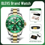OLEVS 5885 Man Watch Original Brand Waterproof Quartz Watch Stainless Steel Strap Automatic Date Mens Gifts Watches For Man - Image 2