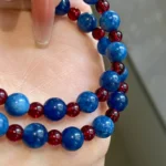 Light Luxury Natural Stone Bead chain Blue Agate Stone Short Necklace 2025 Trendy Jewelry For Women Collarbone Chain Accessories - Image 5