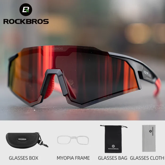 ROCKBROS Polarized Photochromic Bike Glasses Outdoor UV400 Bicycle Eyewear Sunglasses Sports MTB Road Cycling Glasses Goggles - Image 1