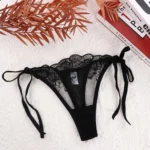 Women Ladies Hollow Out Embroidery Low Waist Lingerie Panties Underwear Panty Brief - Image 3