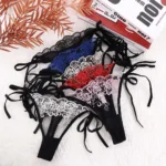 Women Ladies Hollow Out Embroidery Low Waist Lingerie Panties Underwear Panty Brief - Image 6