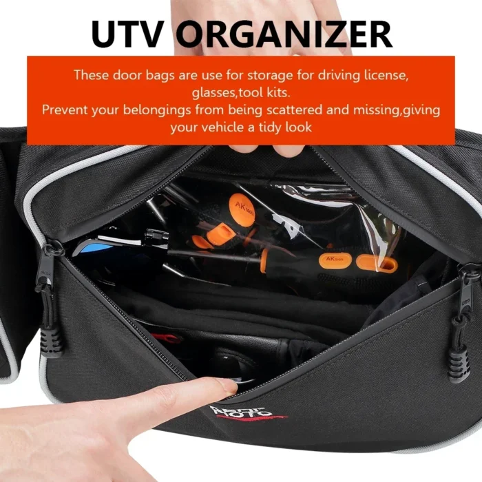 UTV Side Storage Bag Passengerand Driver Side Door Bags Knee Pad For Can Am Maverick X3 Max R RR XMR XDS Turbo DPS 4x4 2017+ - Image 3