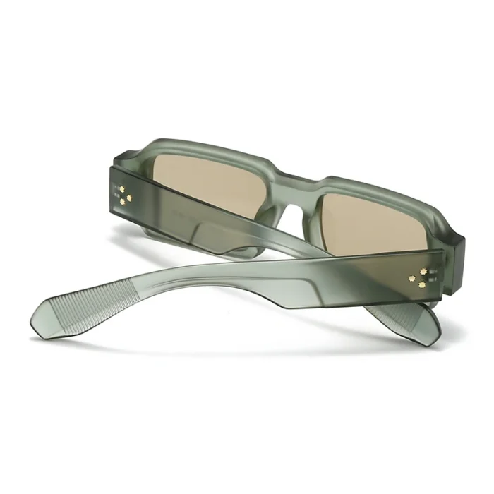 Foreign Trade Cross-Border Popular Sunglasses with Rice Nails European and American Street Photography Ins Popular Model Square - Image 3