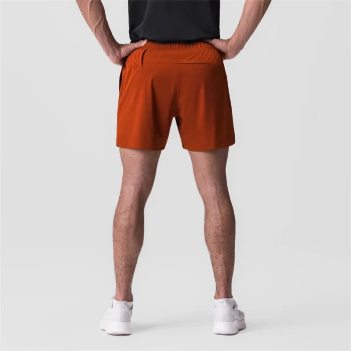 Men's Fitness Shorts Summer Woven Gym Sports Shorts Solid color Training Running Casual Quick-Drying Jogger Workout Short Pants - Image 6
