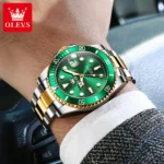 OLEVS 5885 Man Watch Original Brand Waterproof Quartz Watch Stainless Steel Strap Automatic Date Mens Gifts Watches For Man - Image 3