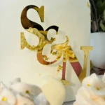 Personalised Name Letters Wedding Cake Topper Custom Family Anniversaire Cake Decorat Wedding Party For Married Couple - Image 5